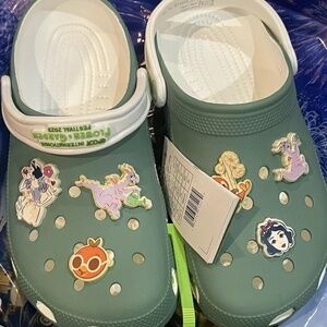 Disney Flower And Garden 2023 Orange Bird Figment Snow White Crocs M7/W9 New